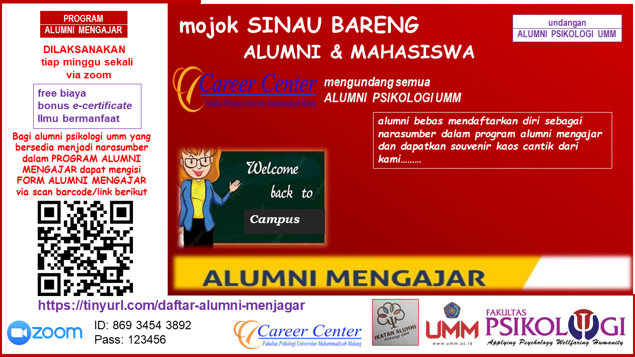 Mojok Sinau Bareng Alumni - Fakultas Psikologi | Universitas Muhammadiyah Malang