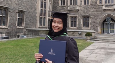 Konsisten Menjadi Kunci bagi Rezka Alumni Psikologi UMM Penerima Beasiswa LPDP di University of Toronto, Canada