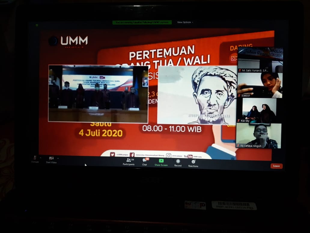 Silaturrahim Orangtua dan Wali Mahasiswa Baru Fakultas Psikologi UMM