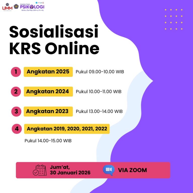 Sosialisasi KRS Semester Genap TA 2025/2026