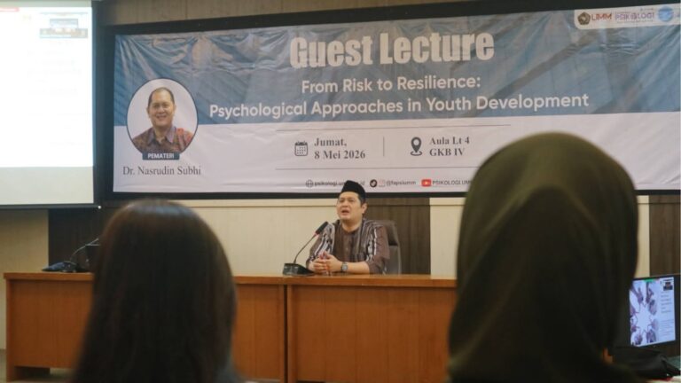 International Guest Lecture Psikologi UMM Bahas Resiliensi Remaja di Era Terkini